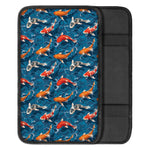 Koi Fish Pattern Print Car Center Console Cover