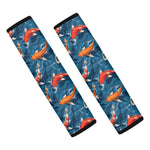 Koi Fish Pattern Print Car Seat Belt Covers