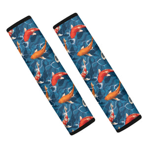 Koi Fish Pattern Print Car Seat Belt Covers