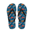 Koi Fish Pattern Print Flip Flops