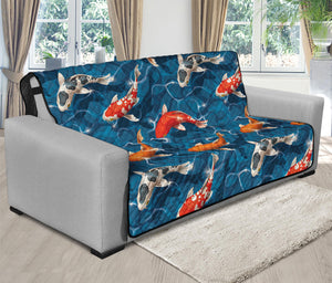 Koi Fish Pattern Print Futon Protector