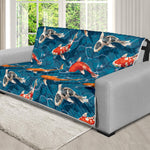 Koi Fish Pattern Print Futon Protector