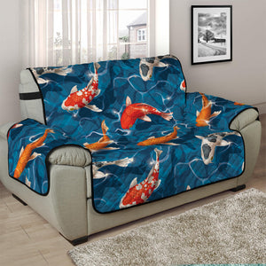 Koi Fish Pattern Print Half Sofa Protector