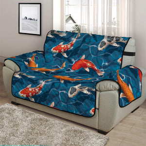 Koi Fish Pattern Print Half Sofa Protector