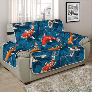 Koi Fish Pattern Print Half Sofa Protector