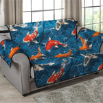 Koi Fish Pattern Print Loveseat Protector