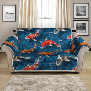 Koi Fish Pattern Print Loveseat Protector