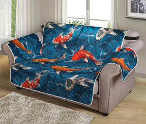 Koi Fish Pattern Print Loveseat Protector