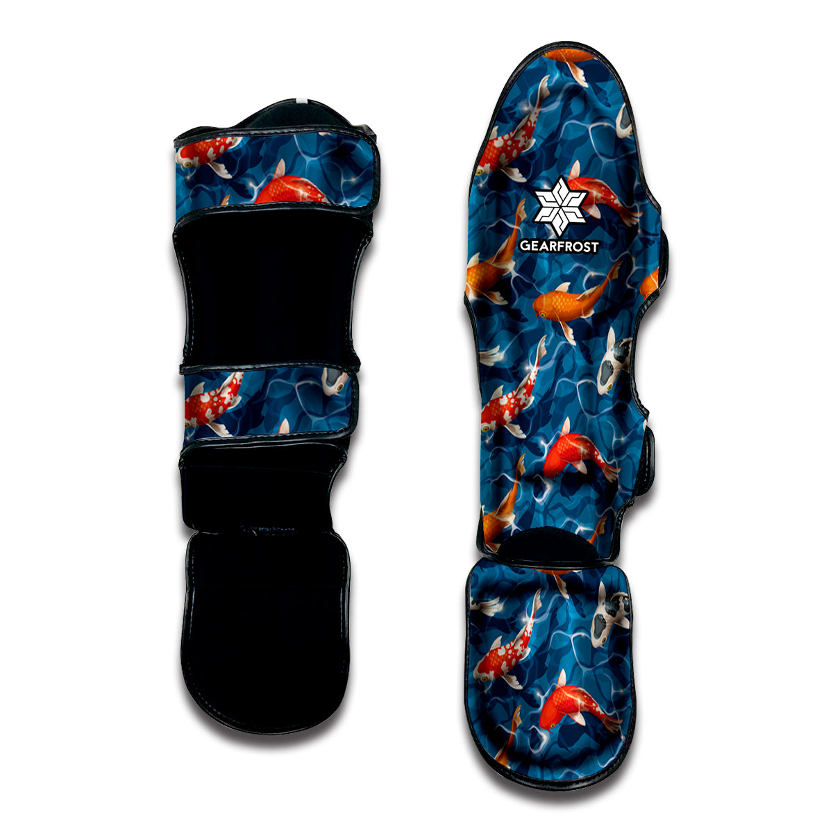 Koi Fish Pattern Print Muay Thai Shin Guard