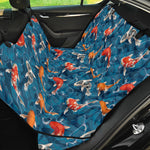 Koi Fish Pattern Print Pet Car Back Seat Cover