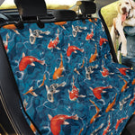 Koi Fish Pattern Print Pet Car Back Seat Cover