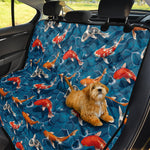 Koi Fish Pattern Print Pet Car Back Seat Cover