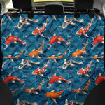 Koi Fish Pattern Print Pet Car Back Seat Cover