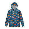 Koi Fish Pattern Print Pullover Hoodie