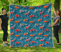 Koi Fish Pattern Print Quilt