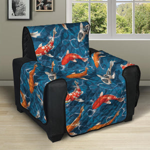 Koi Fish Pattern Print Recliner Protector