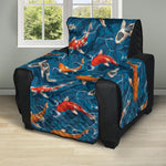 Koi Fish Pattern Print Recliner Protector