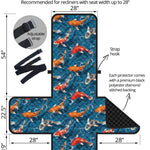 Koi Fish Pattern Print Recliner Protector