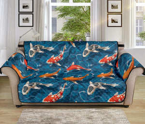 Koi Fish Pattern Print Sofa Protector