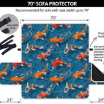 Koi Fish Pattern Print Sofa Protector