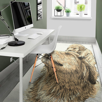 Labrador Retriever And Puppy Print Area Rug