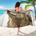 Labrador Retriever And Puppy Print Beach Sarong Wrap