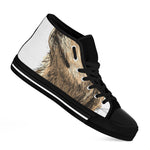 Labrador Retriever And Puppy Print Black High Top Shoes