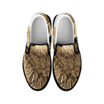 Labrador Retriever And Puppy Print Black Slip On Shoes