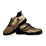 Labrador Retriever And Puppy Print Black Sneakers