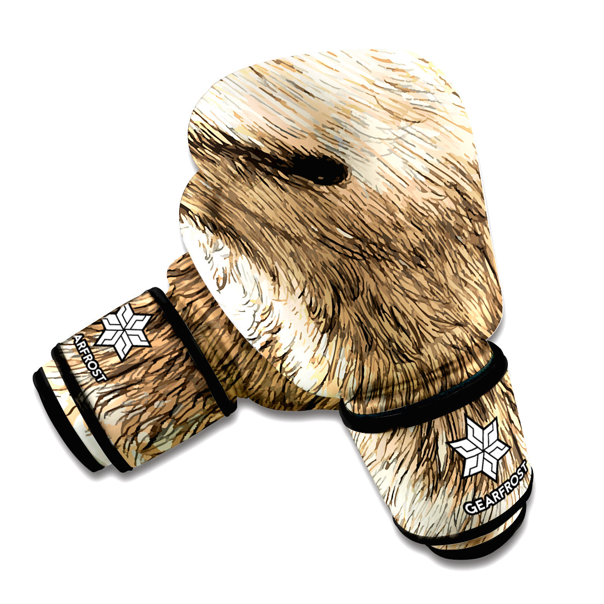 Labrador Retriever And Puppy Print Boxing Gloves