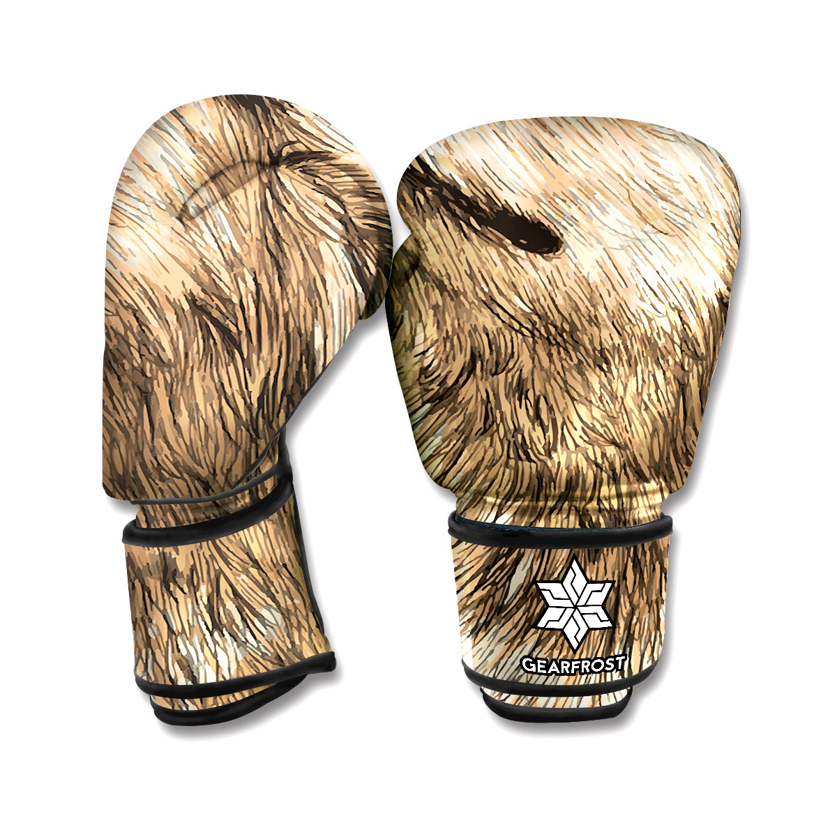 Labrador Retriever And Puppy Print Boxing Gloves