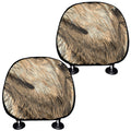 Labrador Retriever And Puppy Print Car Headrest Covers