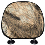 Labrador Retriever And Puppy Print Car Headrest Covers