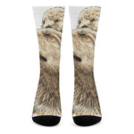 Labrador Retriever And Puppy Print Crew Socks