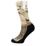 Labrador Retriever And Puppy Print Crew Socks