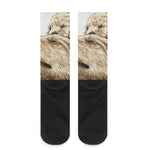 Labrador Retriever And Puppy Print Crew Socks
