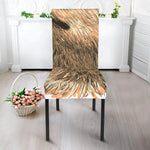 Labrador Retriever And Puppy Print Dining Chair Slipcover