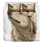 Labrador Retriever And Puppy Print Duvet Cover Bedding Set