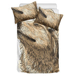 Labrador Retriever And Puppy Print Duvet Cover Bedding Set