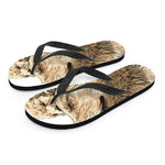 Labrador Retriever And Puppy Print Flip Flops