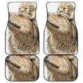 Labrador Retriever And Puppy Print Front and Back Car Floor Mats
