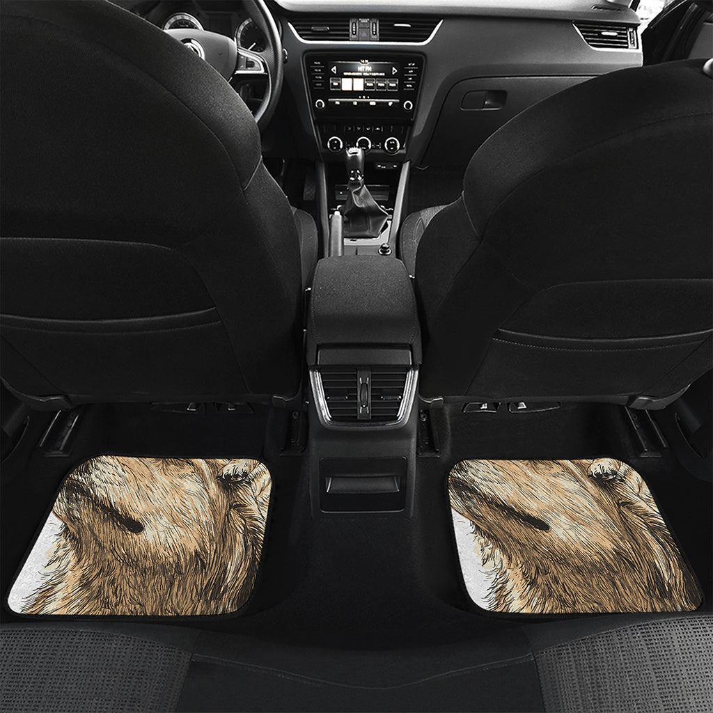 Labrador Retriever And Puppy Print Front and Back Car Floor Mats