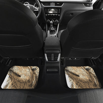 Labrador Retriever And Puppy Print Front and Back Car Floor Mats