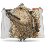 Labrador Retriever And Puppy Print Hooded Blanket