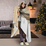 Labrador Retriever And Puppy Print Hooded Blanket