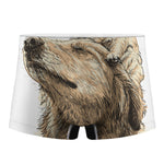 Labrador Retriever And Puppy Print Men's Boxer Briefs