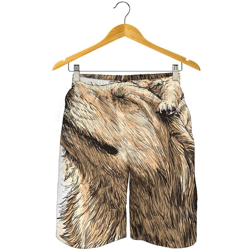 Labrador Retriever And Puppy Print Men's Shorts