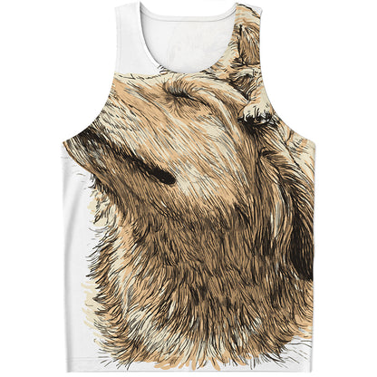 Labrador Retriever And Puppy Print Men's Tank Top
