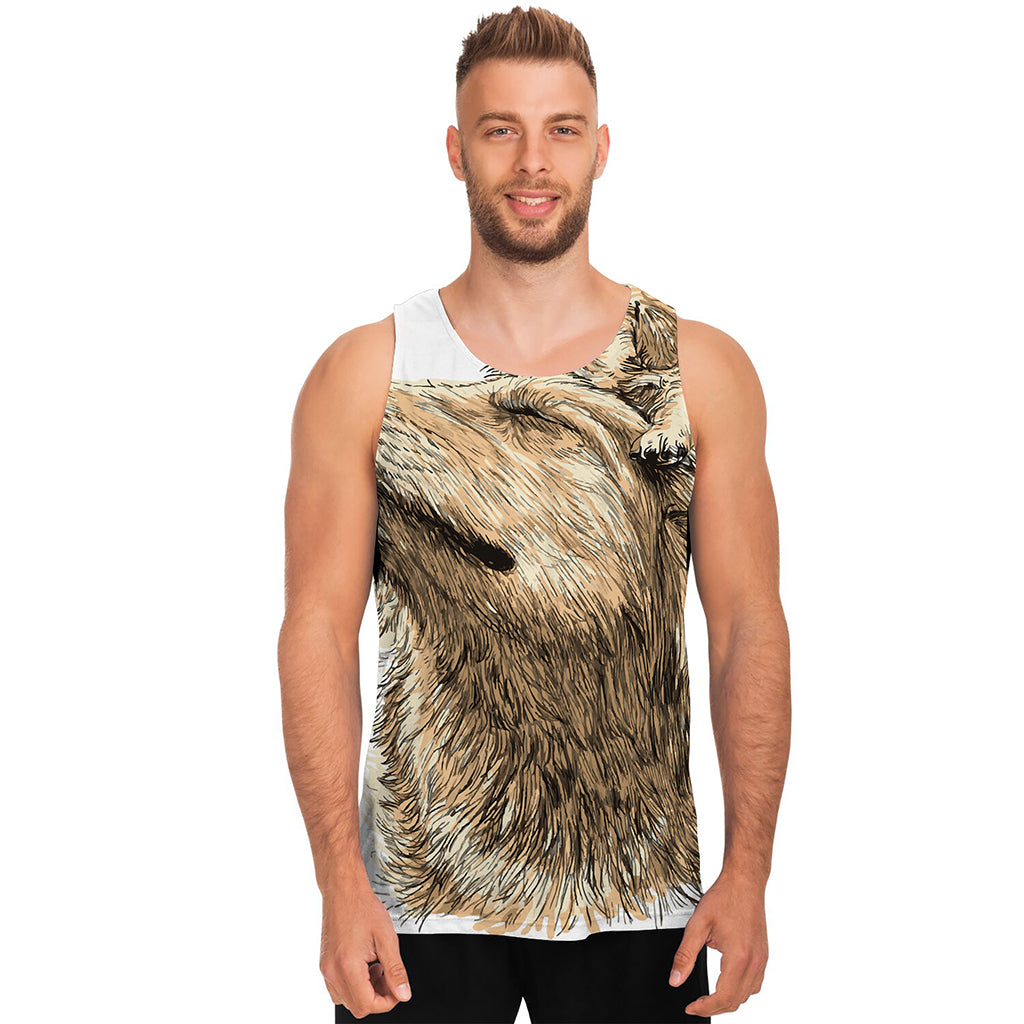 Labrador Retriever And Puppy Print Men's Tank Top