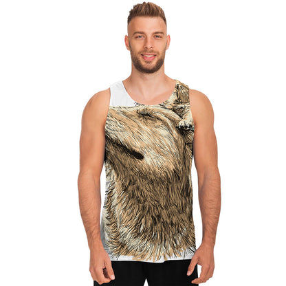 Labrador Retriever And Puppy Print Men's Tank Top